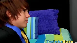 Three horny twinks have sex every last grist of virginity out